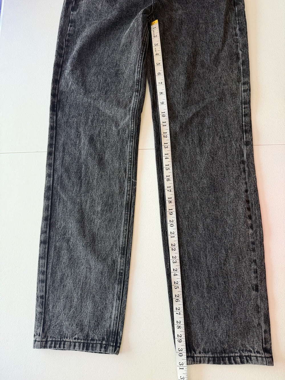 12th Tribe High-Waist Black Acid Wash Jeans - Picture 10 of 10